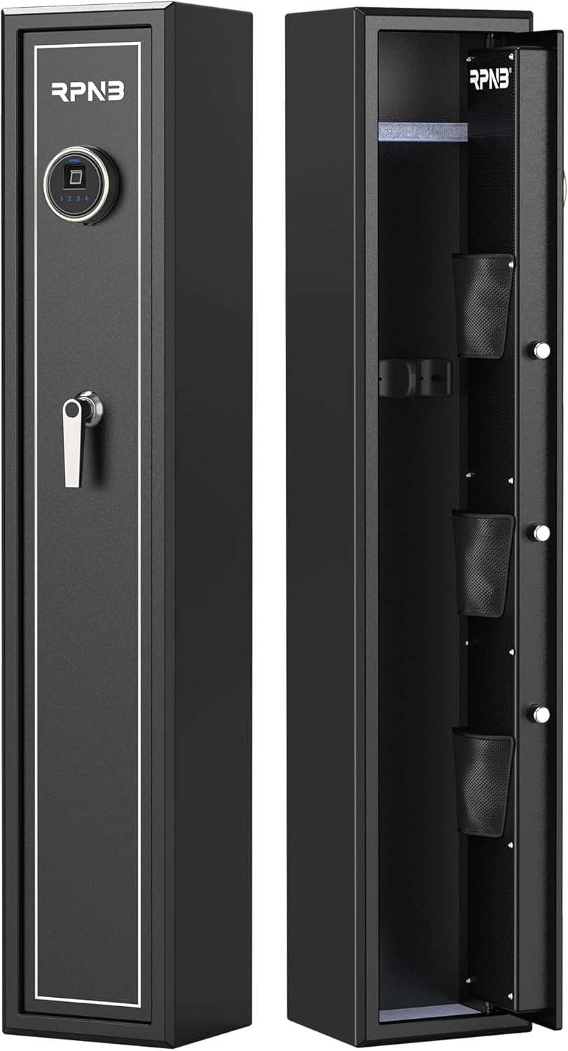 Large Biometric Rifle Safe with Removable Shelf K500819