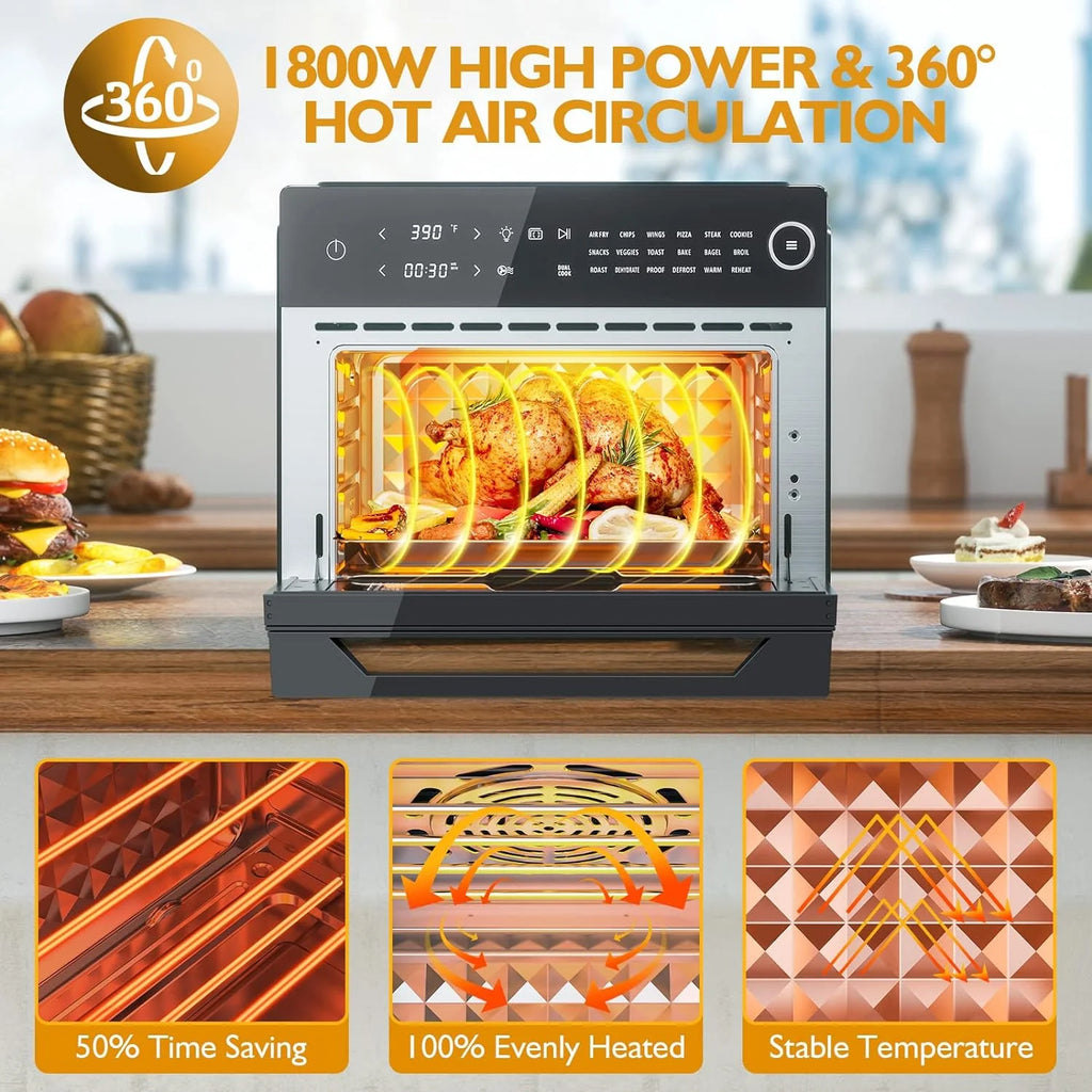 32QT 30L Large Countertop Convection Toaster Oven P6184