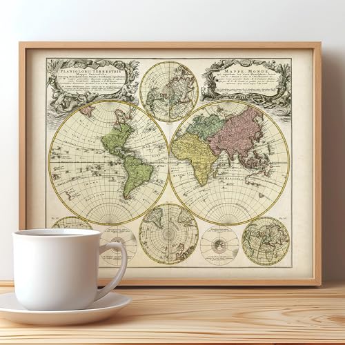 11x14 Unframed Old World Map Art Print P819