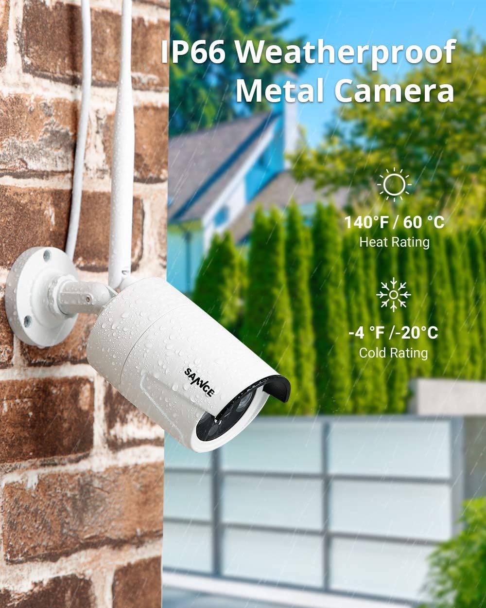 8 Channel 5MP Wireless NVR Security Camera System with 3MP Outdoor WiFi Cameras B901