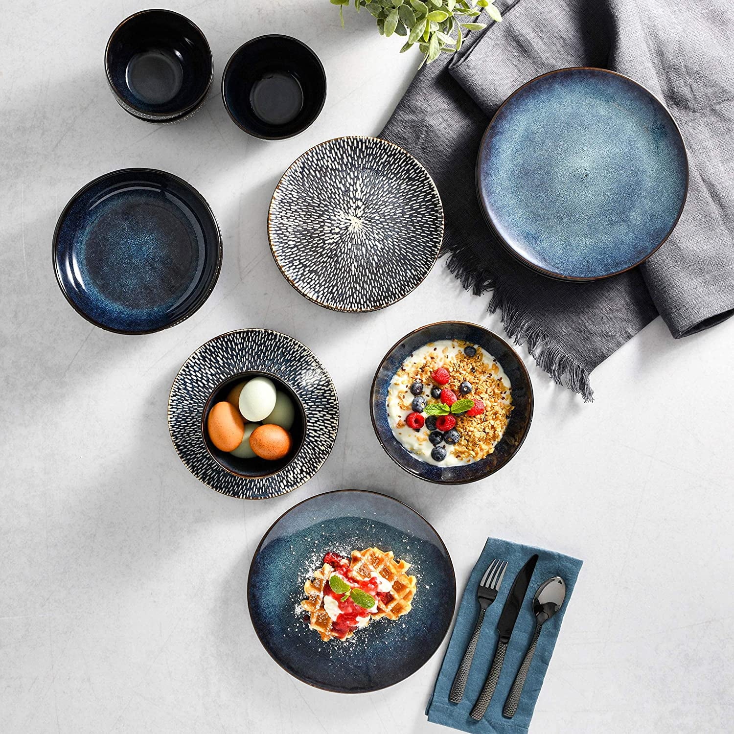 16-Piece Dinnerware Set Cobalt T7042