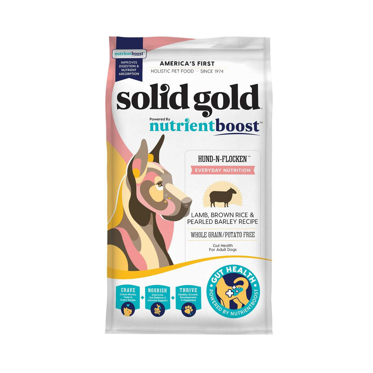 Solid Gold Hund-N-Flocken Dry Dog Food Lamb Z70452