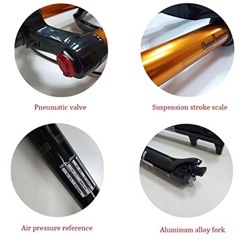 Black 26-Inch 1-1/8' Magnesium Alloy 100mm Suspension Fork M8830