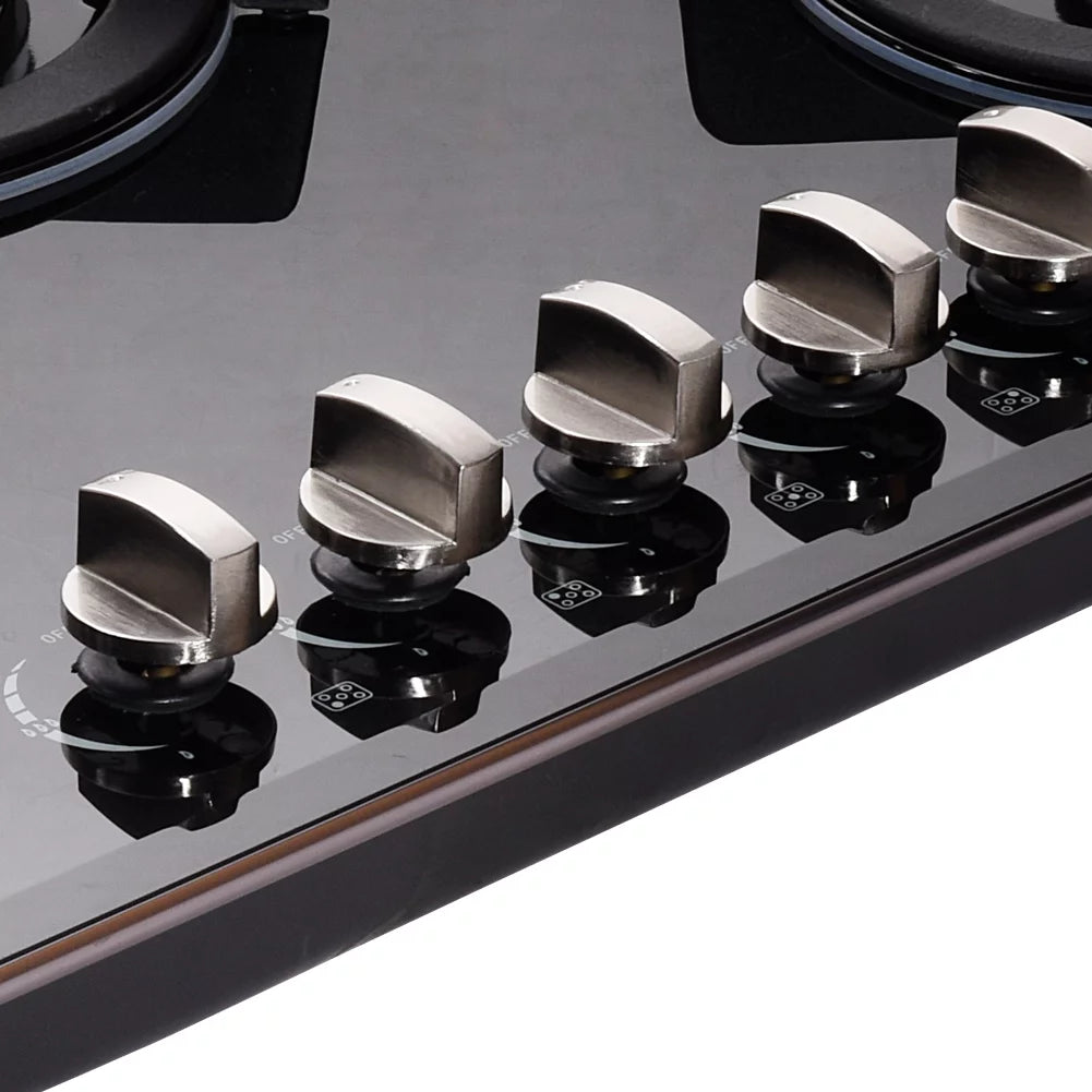 30 inch Gas Cooktop Tempered Glass 5 Burners Stove Top A7614