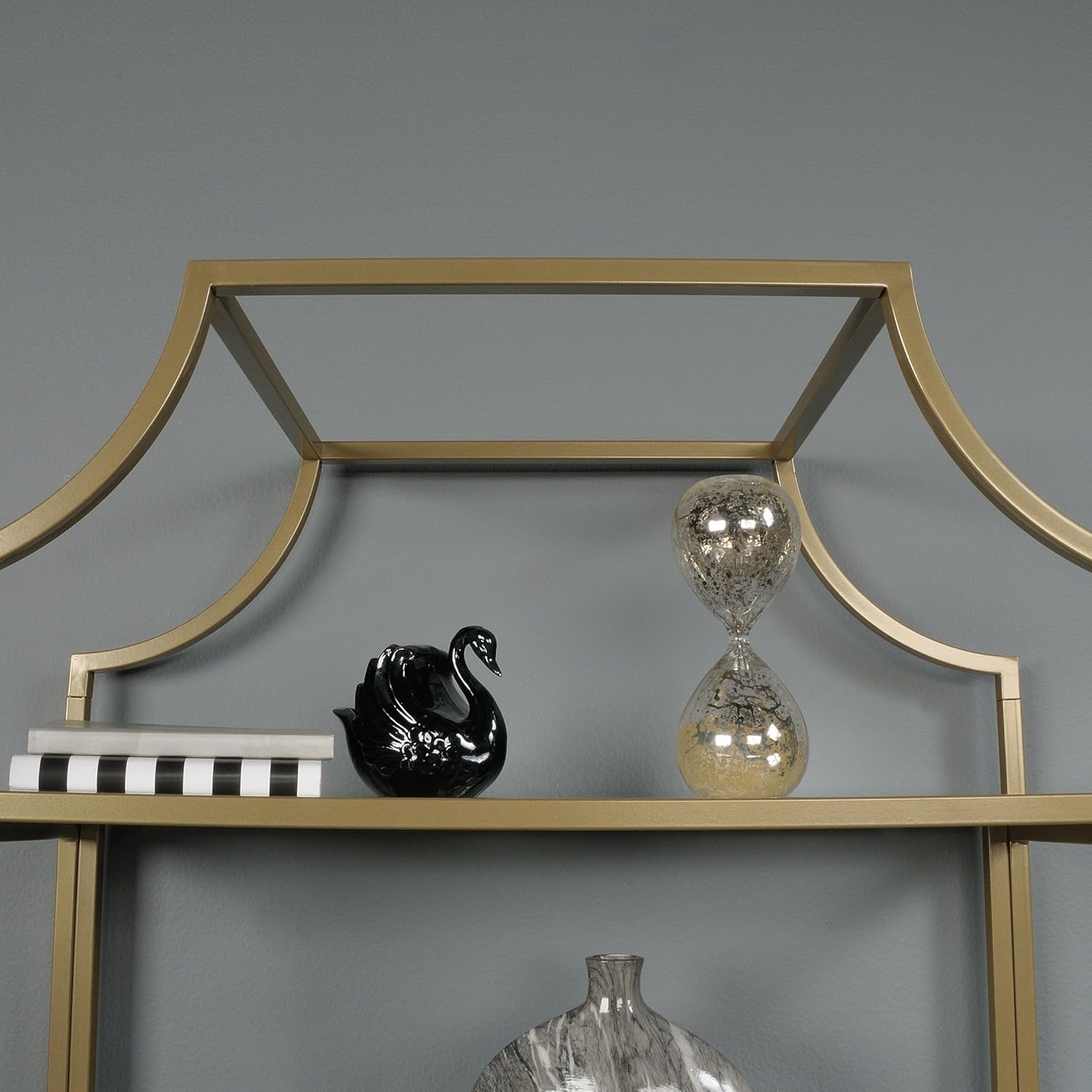 Satin Gold Bookcase K753918
