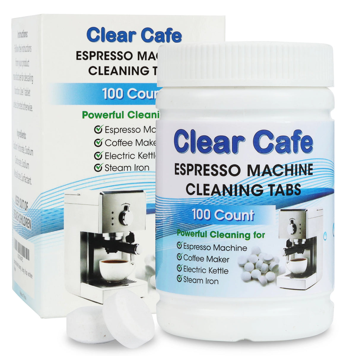 100 Count Espresso Machine Cleaning Tablets E630