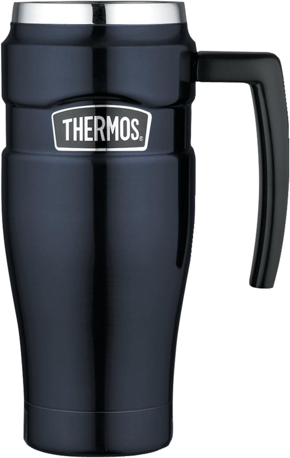 16 Ounce Blue Stainless Steel Travel Mug V78526