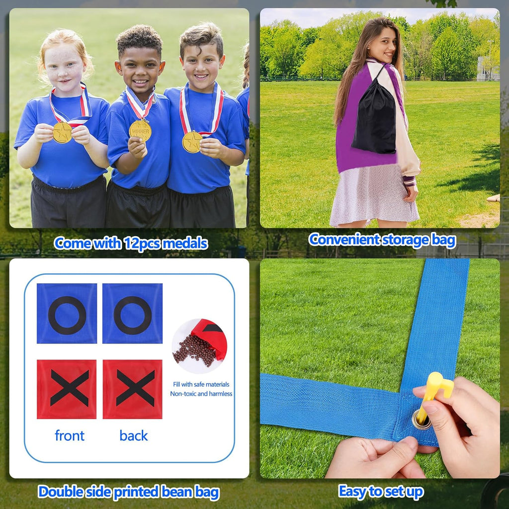 Outdoor Giant Tic Tac Toe Bean Bag Toss Game U819855