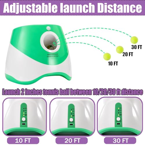 Automatic Dog Ball Thrower Launcher with 3 Launching Distance H93401