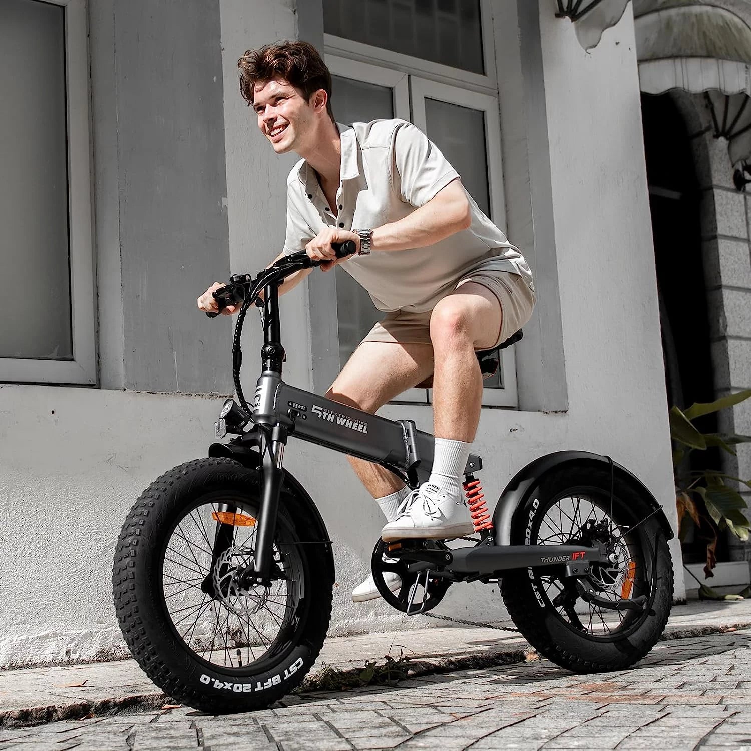 48V 10.5Ah Removable Battery 500W Motor Foldable Fat Tire Electric Bike M286