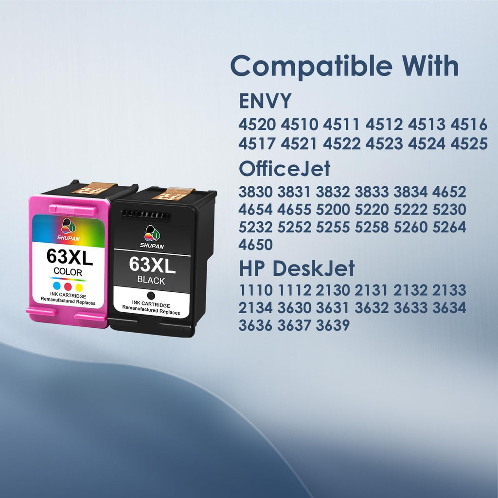 63XL Black and Color Ink Cartridge Combo Pack E204