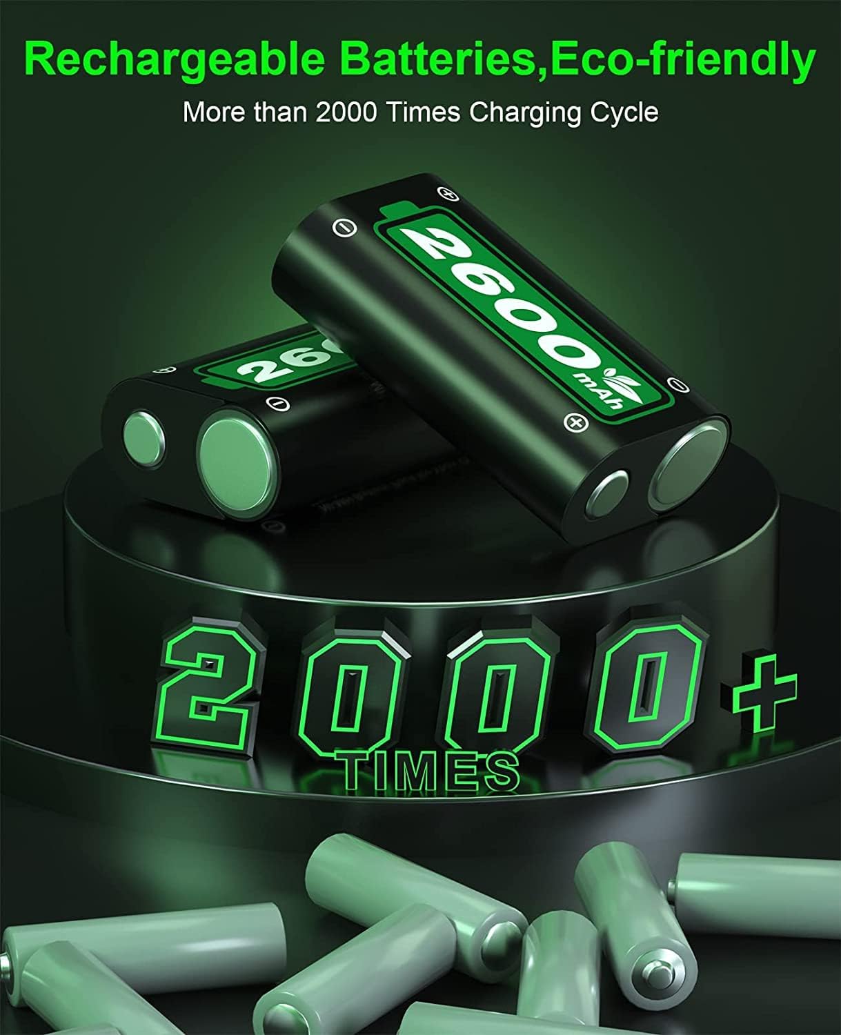 2x2600mAh Controller Battery Pack with Charger Station for Xbox K12502