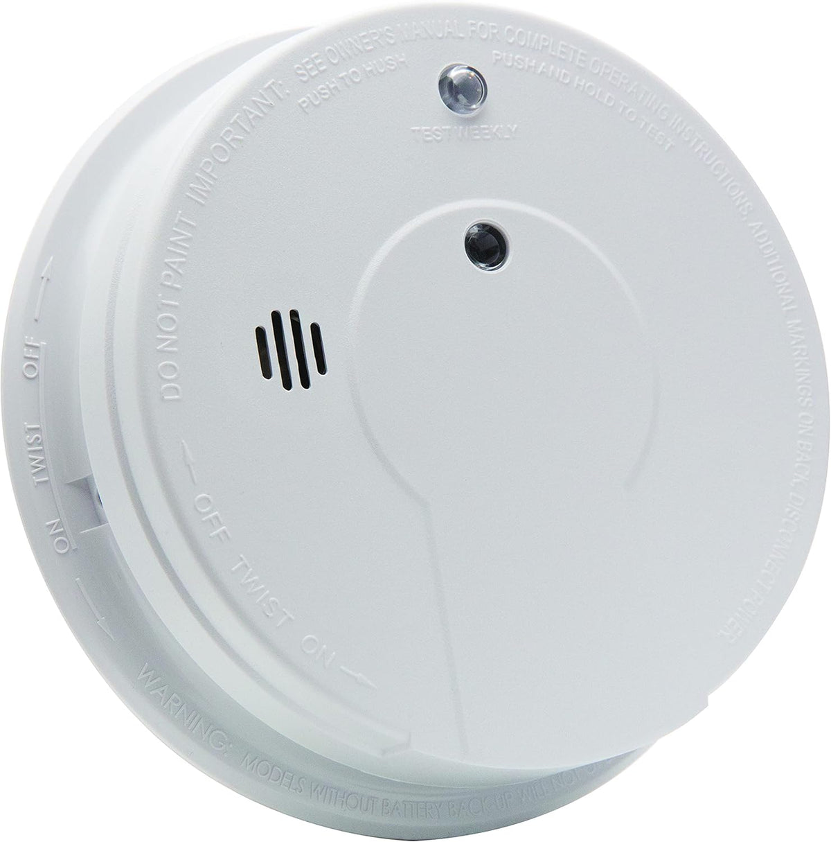 Hardwired Smoke Detector with 9-Volt Battery Backup F478