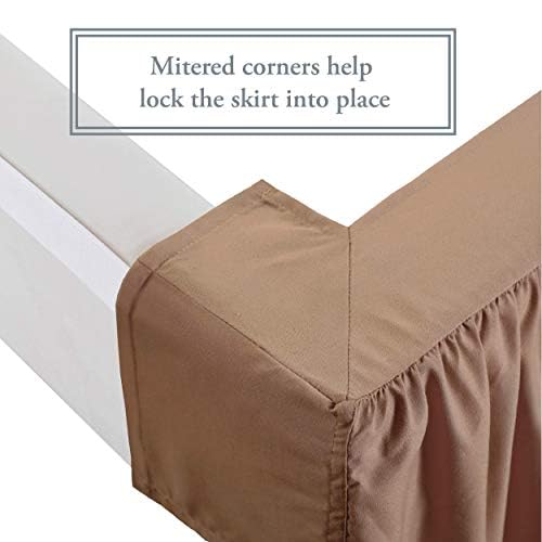 White King 14 Inch Drop Length Microfiber Bed Skirt Y832