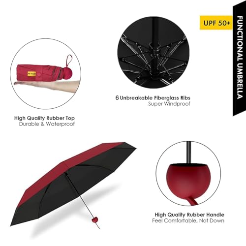 Compact Mini Umbrella with Case V254198