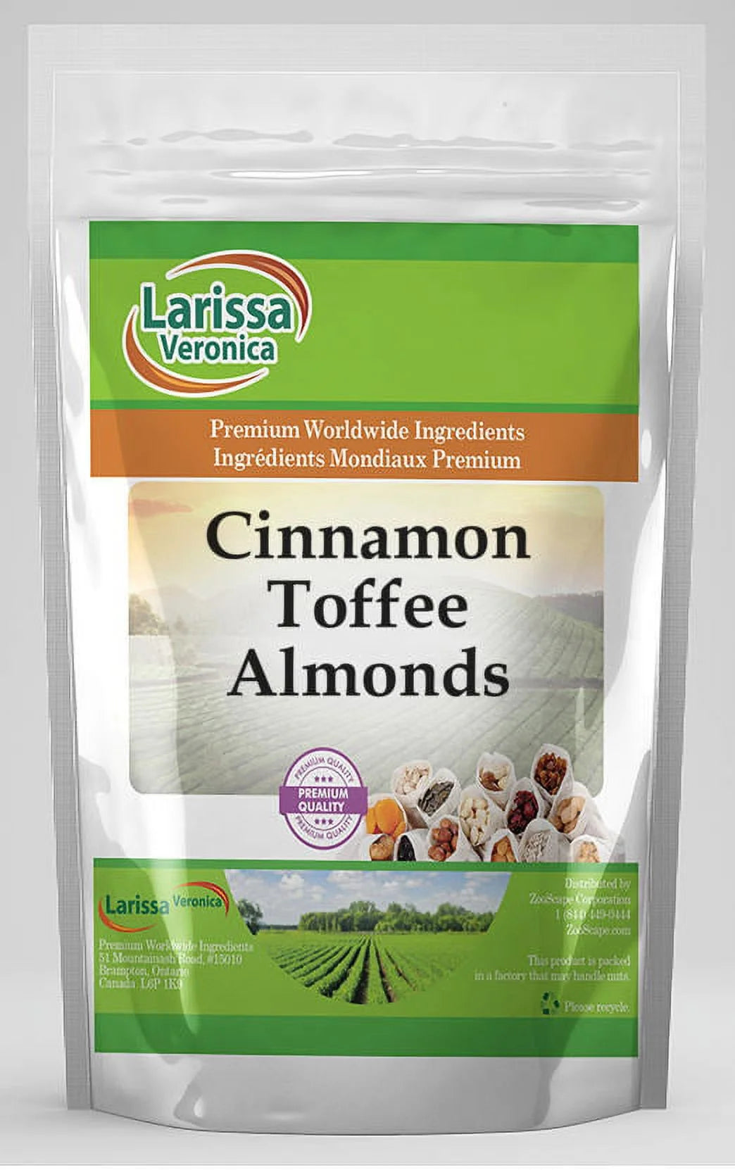 Cinnamon Toffee Almonds, 8 oz, 3-Pack A32845
