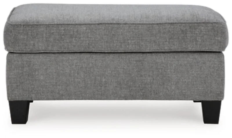 Chenille Smoke Ottoman P303