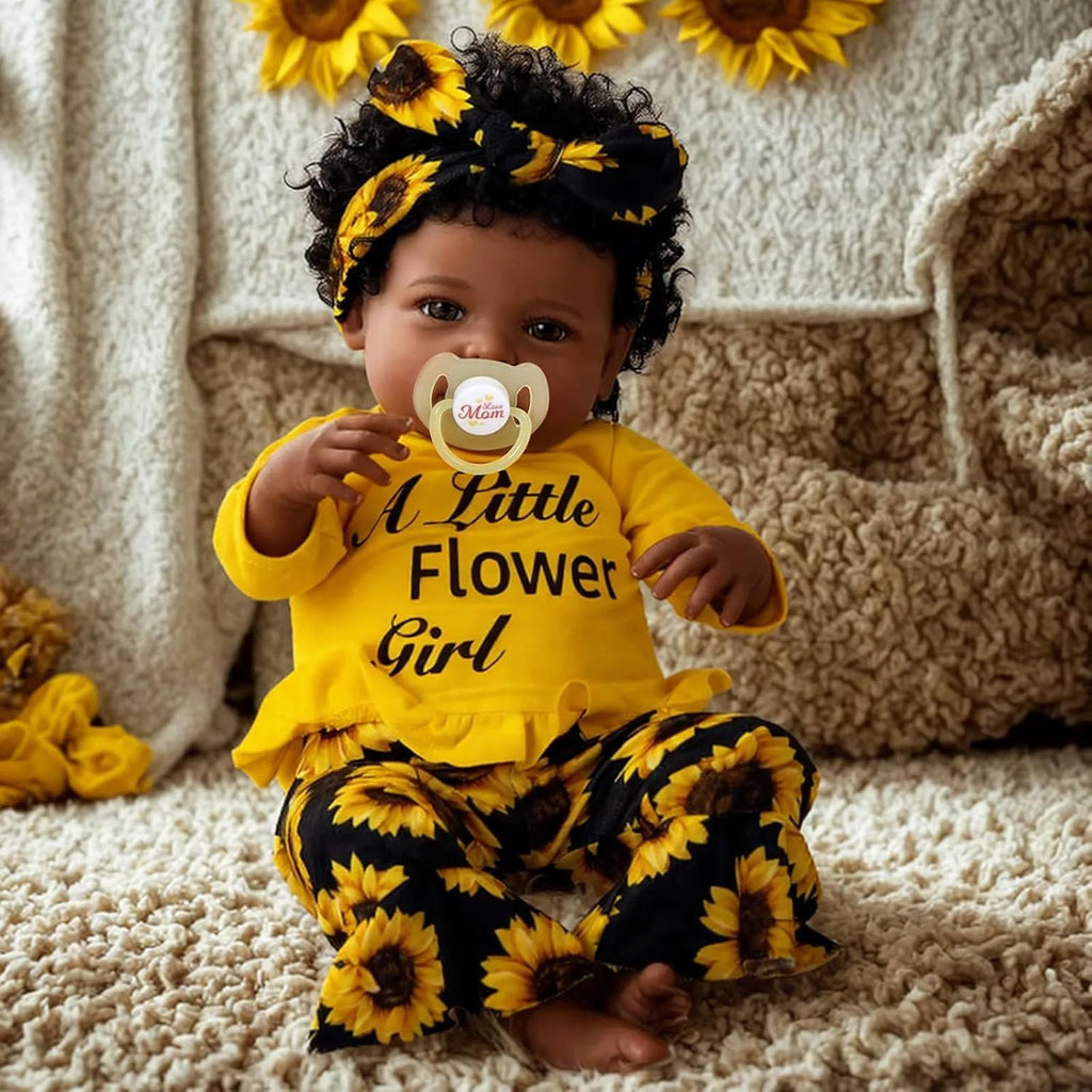 20 Inch Black Soft Vinyl Reborn Baby Doll C841508