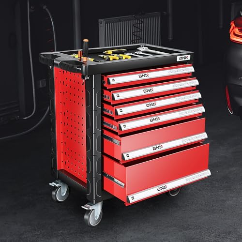 Green 7-Drawer Rolling Tool Cabinet Chest A3743