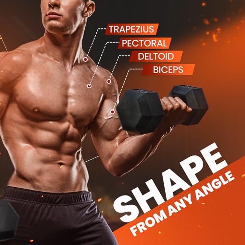Chrome Hex Dumbbells 5-50 LBS Single W564