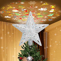 Gold Christmas Tree Topper with LED Projection X564870