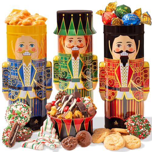 Christmas Gift Baskets with Chocolate, Cookies, Gourmet Snacks, Candy Brittle G466