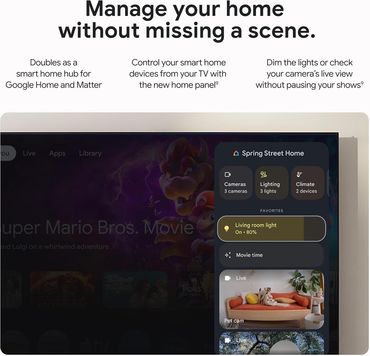 Porcelain 4K Google TV Streamer with Voice Search Remote Y274