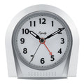 Silver Silent Sweep Night Vision Alarm Tabletop Clock Z661