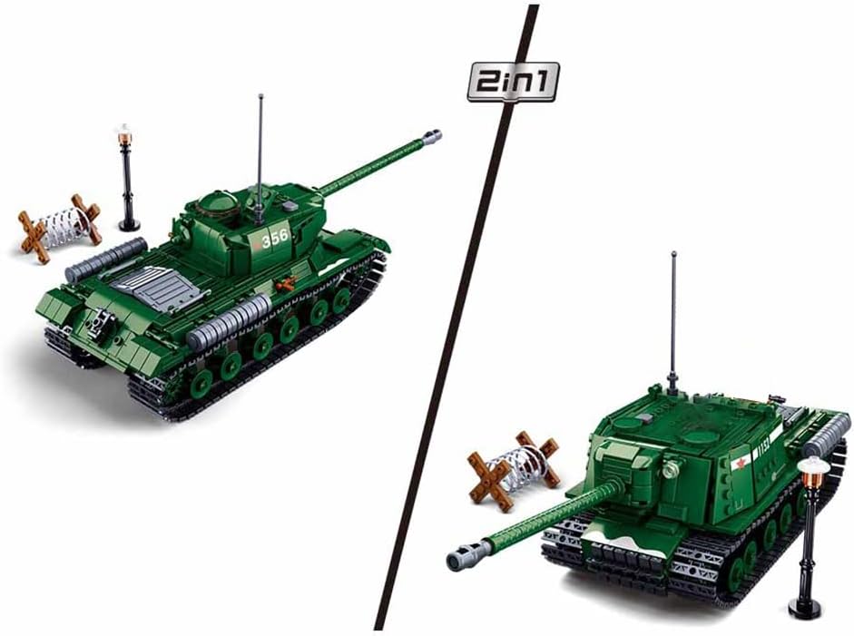 845 PCS Building Block Tank Model with 3 Soldier Figures Y684