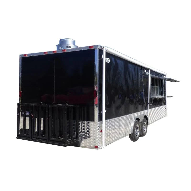 Black 8.5x24 Concession Trailer S8949