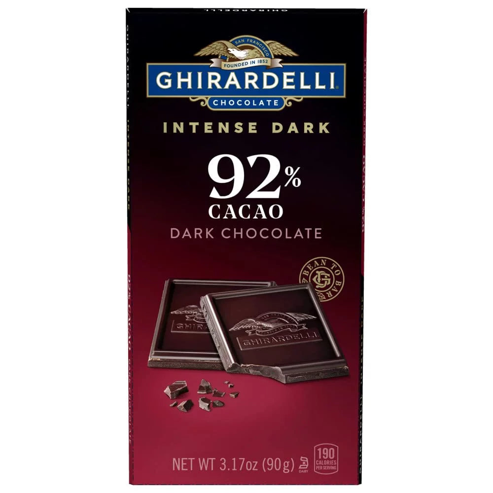 92% Cacao Dark Chocolate Bar, 3.17 Oz (Pack Of 12) X213