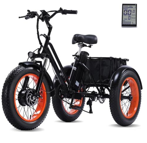 Electric Tricycle with 500W Motor, 20"x4.0" Fat Tire, 48V15Ah Battery L5718