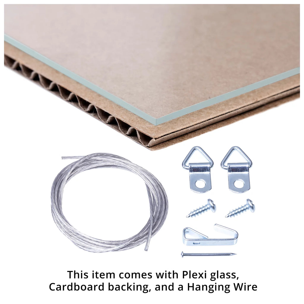 16x20 Inch Gold Picture Frame with Plexi Glass N17694