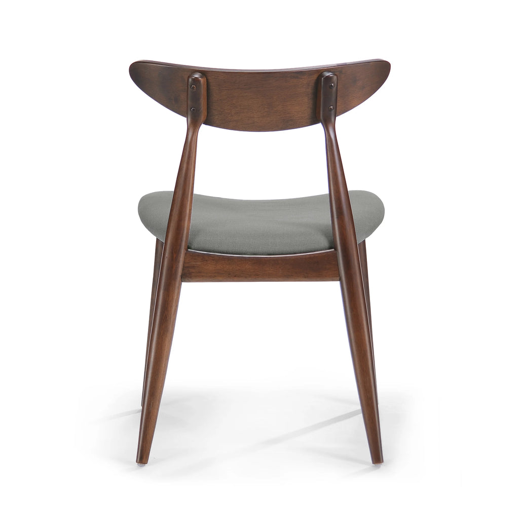 Light Grey Fabric Dining Chairs, Set of 2 P584399