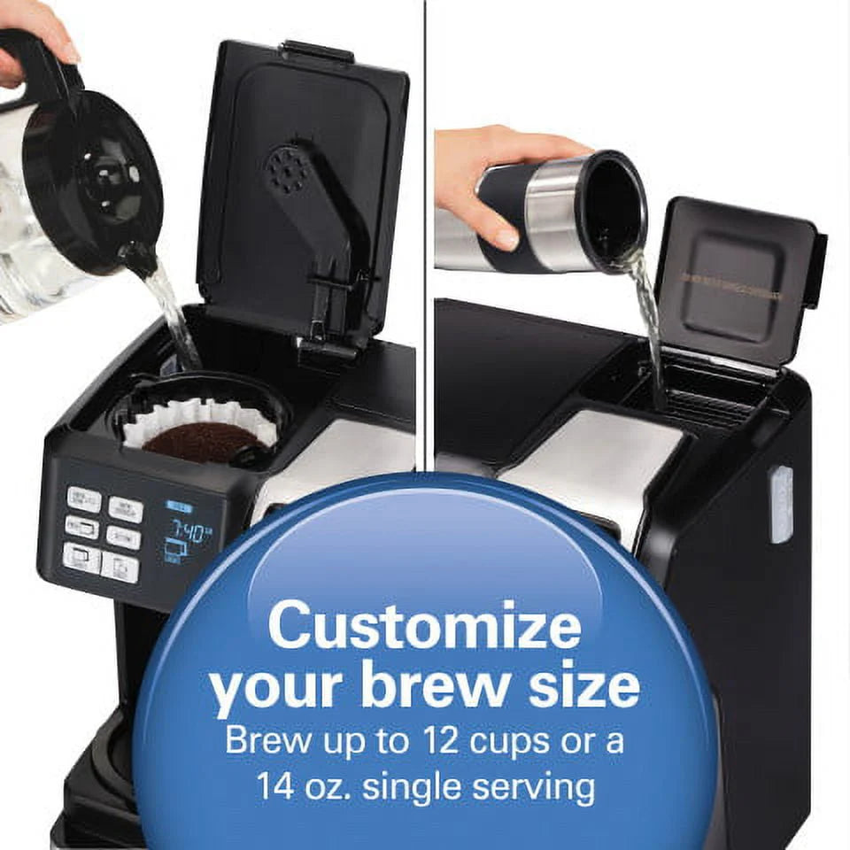 Black & Silver Single-Serve Coffee Maker S213922