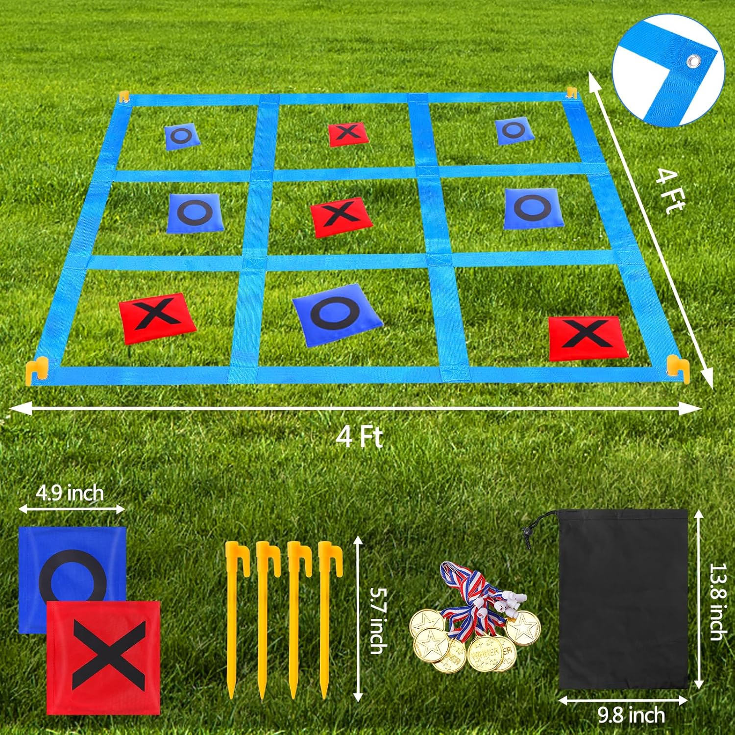 Outdoor Giant Tic Tac Toe Bean Bag Toss Game U819855