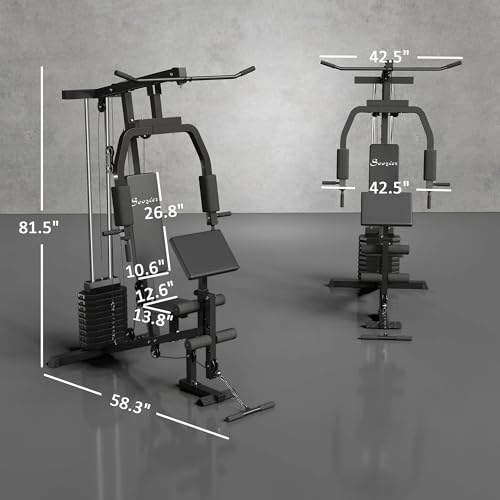 99Lbs Weight Stack Home Gym System A734