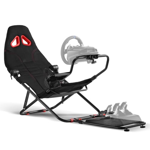 Foldable Racing Simulator Cockpit (Black) N603797