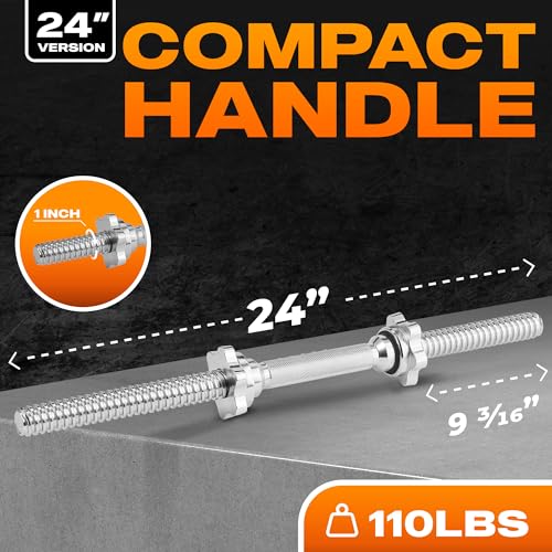 Pair of Threaded Dumbbell Handles T753