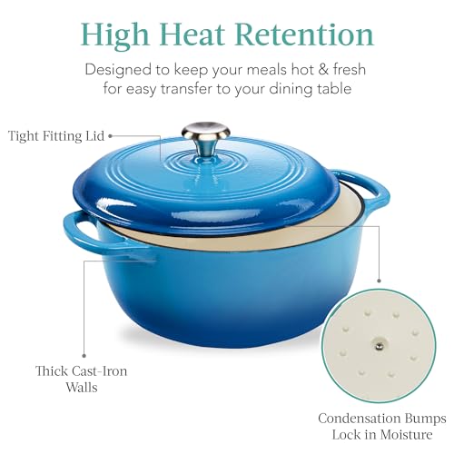 6 Quart Enamel Cast-Iron Round Dutch Oven V283696