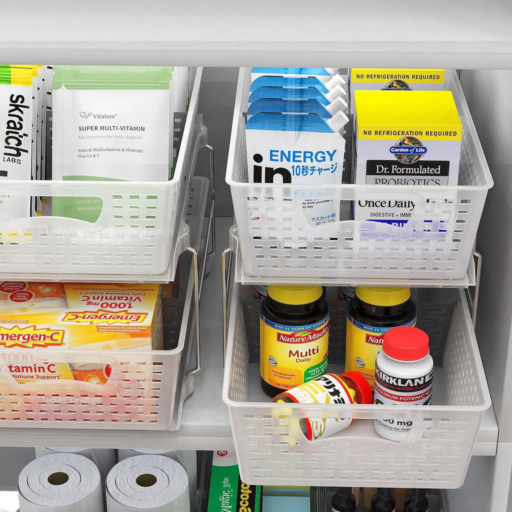 2 Tier Pull-Out Sliding Drawer Under-Sink Storage Organizer Tray O2684