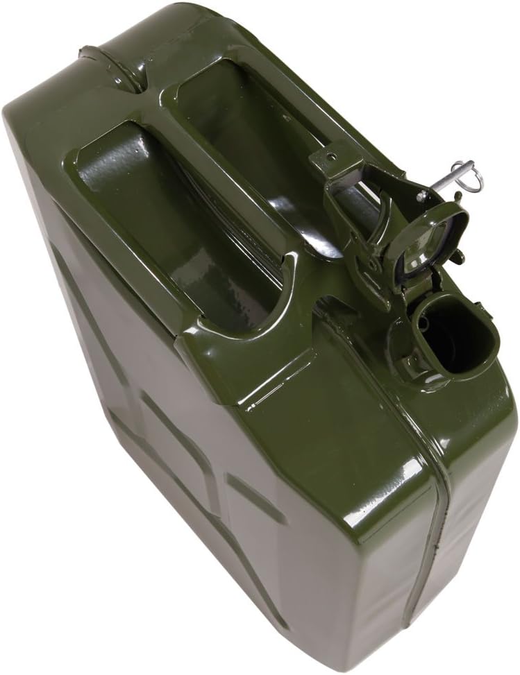 20L 5 Gallon Cold-Rolled Plate Gas Can with Flexible Spout C9875