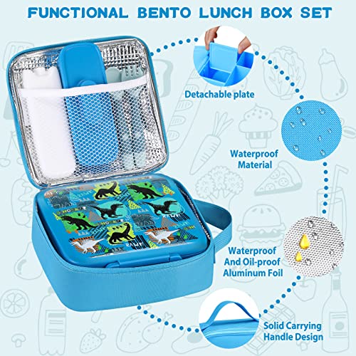 Bento Lunch Box with 8oz Soup Thermo, 5 Compartment, Thermo Food Jar and Lunch Bag X1732