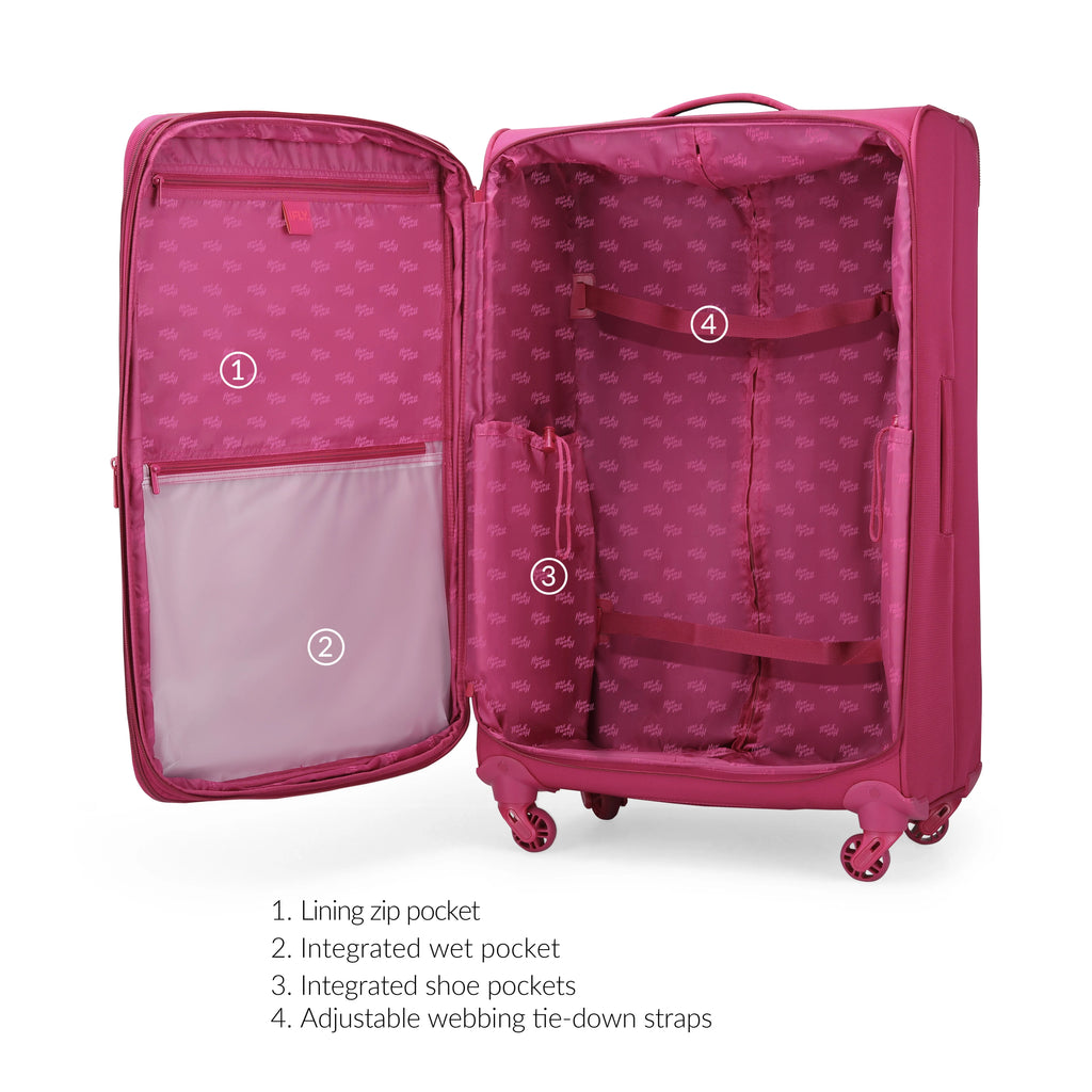 Fuchsia 20" Carry-on Luggage I11385