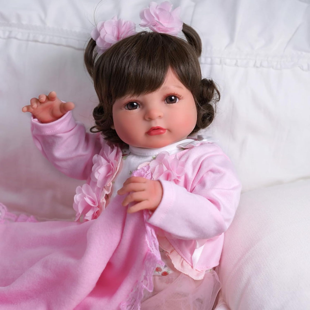 20 Inch Realistic Soft Vinyl and Cloth Body Poseable Reborn Baby Doll X905