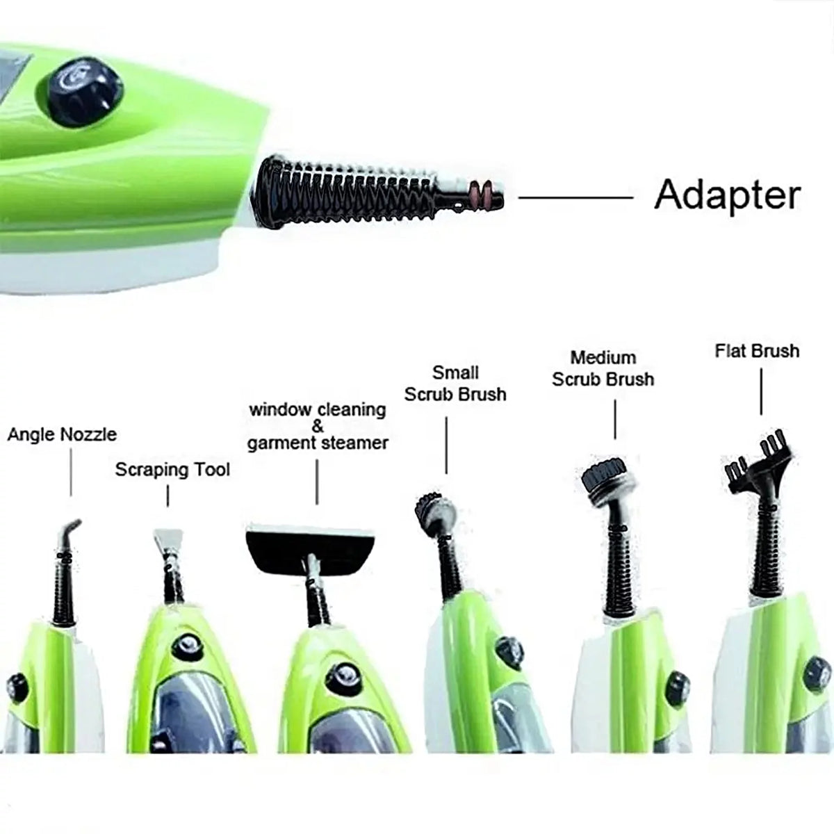 Floor Steamer with Detachable Handheld Steam Cleaner 6 in 1 O883