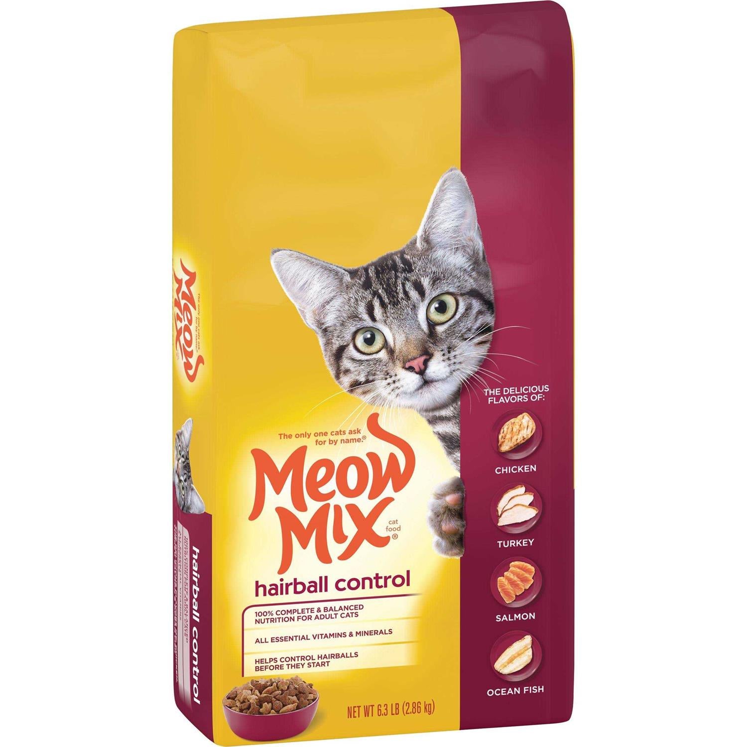 Hairball Control Dry Cat Food W327854