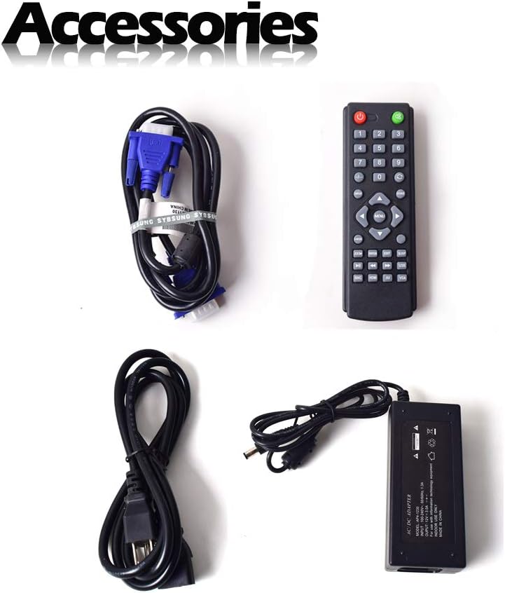 15 inch CCTV Security Monitor with BNC VGA HDMI AV Built-in Speaker 4:3 HD Display LCD Screen Display with USB Media Player C842033