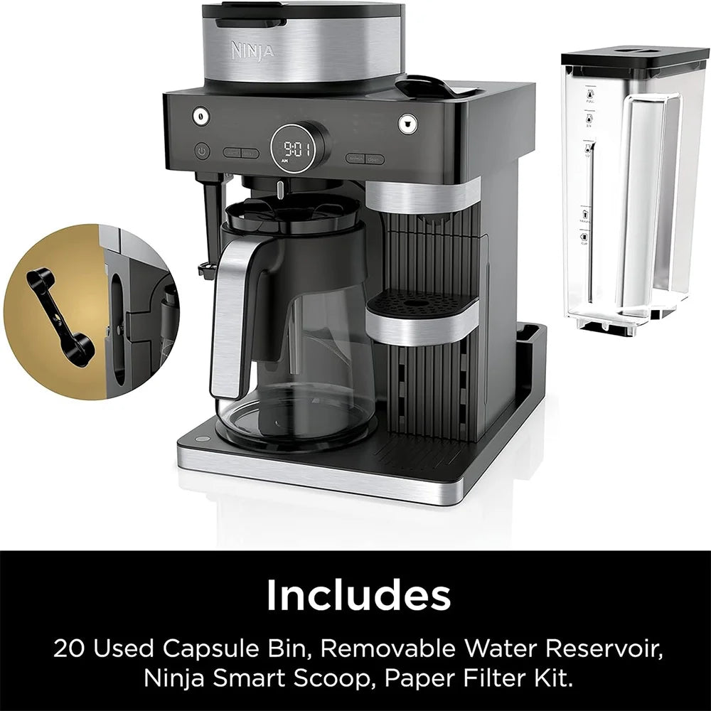 Black and Stainless Steel Espresso & Coffee Barista System X187