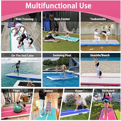 6.6ft 10 ft 13ft 16ft 20ft 4/8in Thick Inflatable Gymnastics Mat O251613